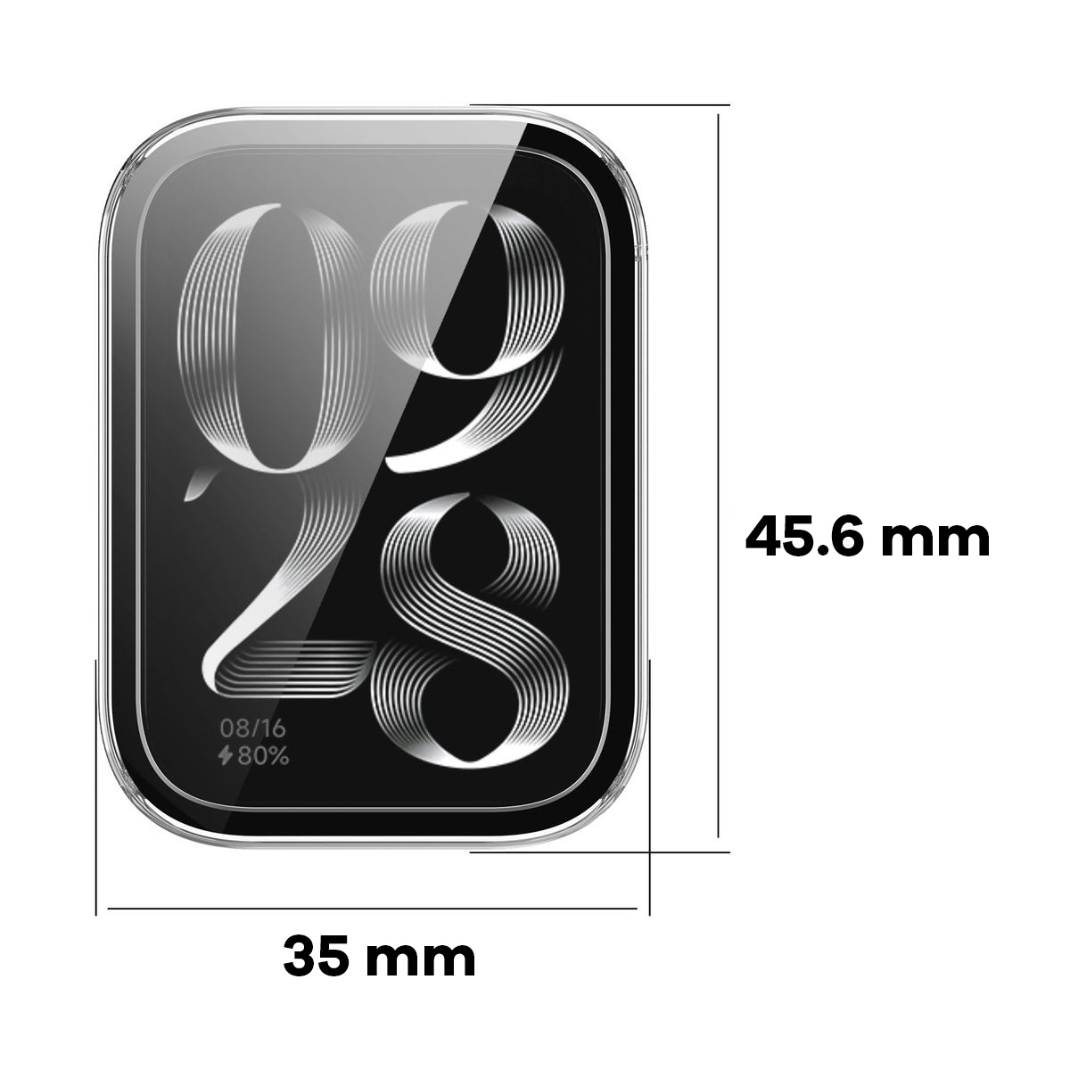 Etui Bizon Case Watch Adamo przedstawione od frontu